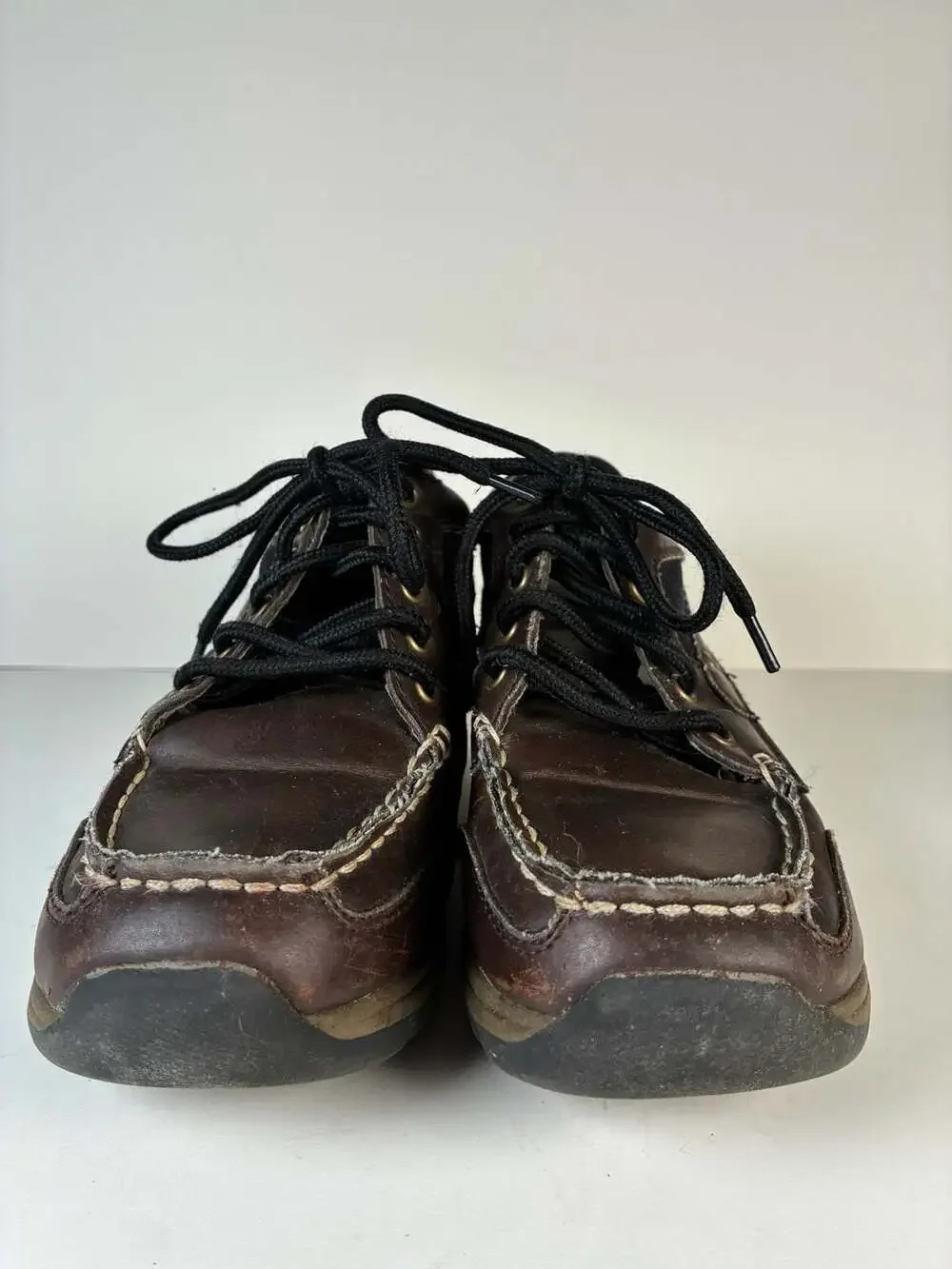 The Children's Place Boys Brown Moc-Toe Lace-Up Ankle Boots
